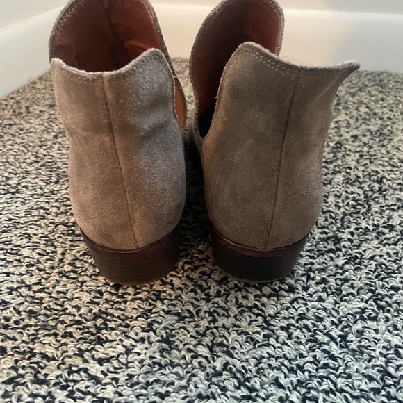 Lucky Brand Brown Suede Fall Booties Women’s Size 8.5 - Picture 3 of 6